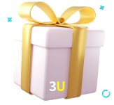 Receba seus bônus de boas-vindas no 3U